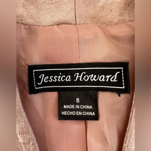 Jessica Howard 2 Piece‎ Set Dress Jacket Women's Size 8 Pink - Picture 6 of 16